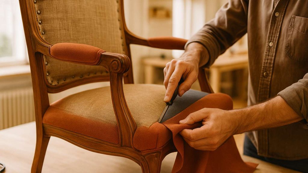 restaurar muebles en Madrid con tapicería artesanal