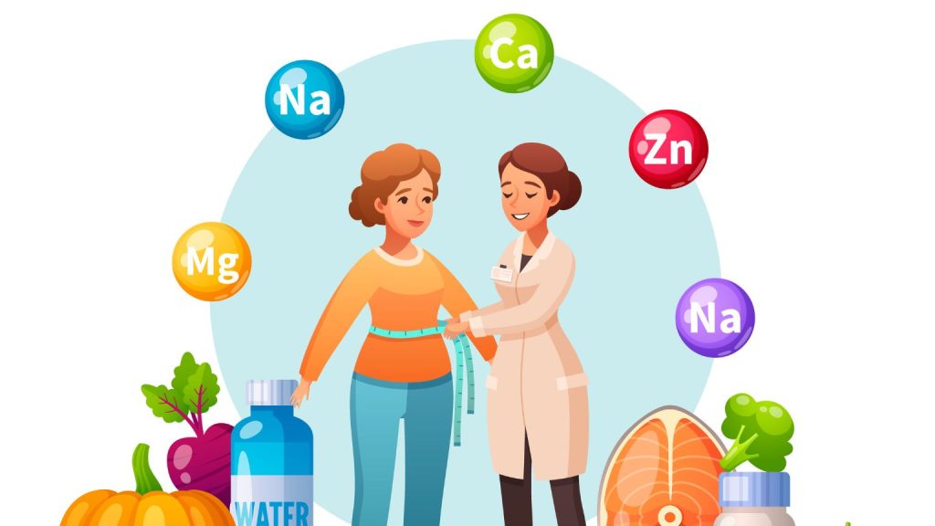 Mujer comiendo saludable y revisando calendario menstrual con su nutricionista en Mallorca.