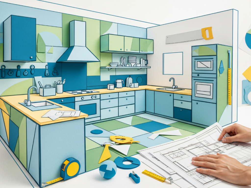 Reforma de cocina funcional con instalación profesional de muebles