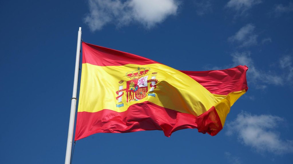 Bandera de España representando el proceso para solicitar la nacionalidad española