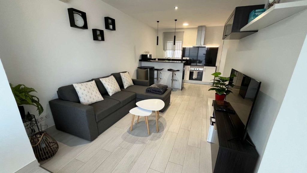 Interior of vacation apartments Costa Brava with bright spaces, modern decor, and cozy atmosphere