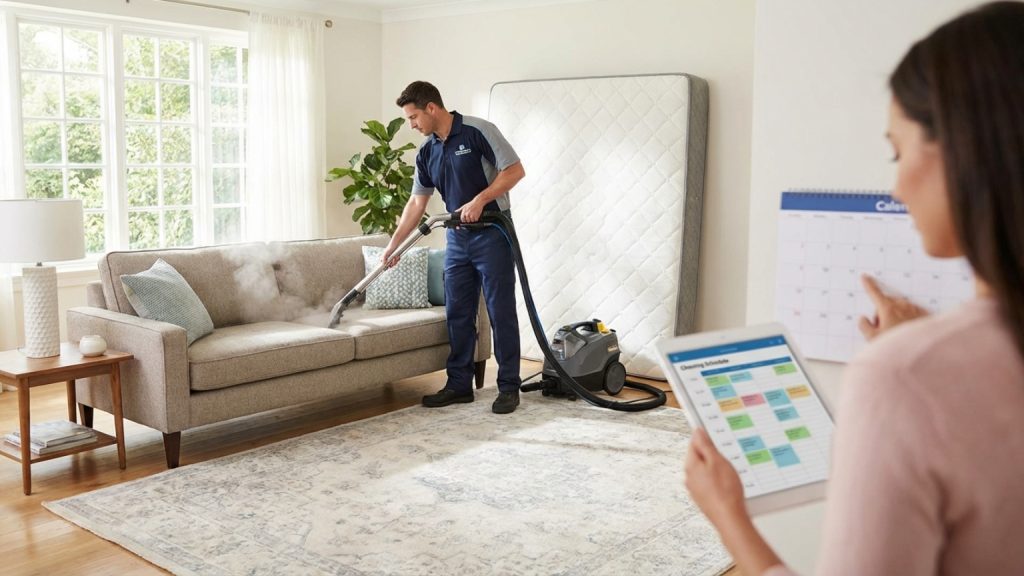 ¿Cada cuánto limpiar profesionalmente sofás, alfombras y colchones?