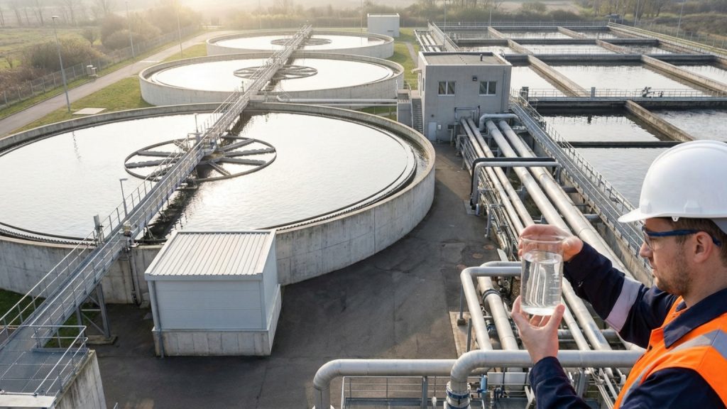 ¿Cómo se transforman las aguas residuales en agua limpia?