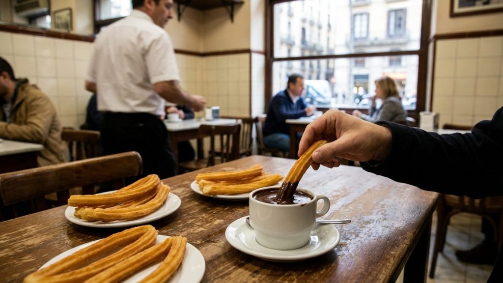 ¿Buscas los mejores churros con chocolate en Barcelona?
