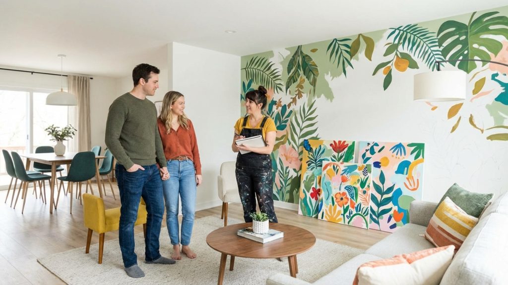 ¿Cómo elegir el mural pintado a mano ideal para tu hogar o negocio?