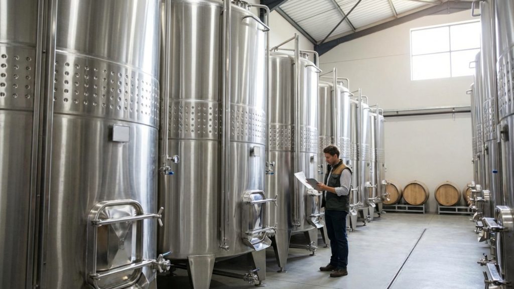¿Cuánto cuesta un depósito de acero inoxidable para vino?