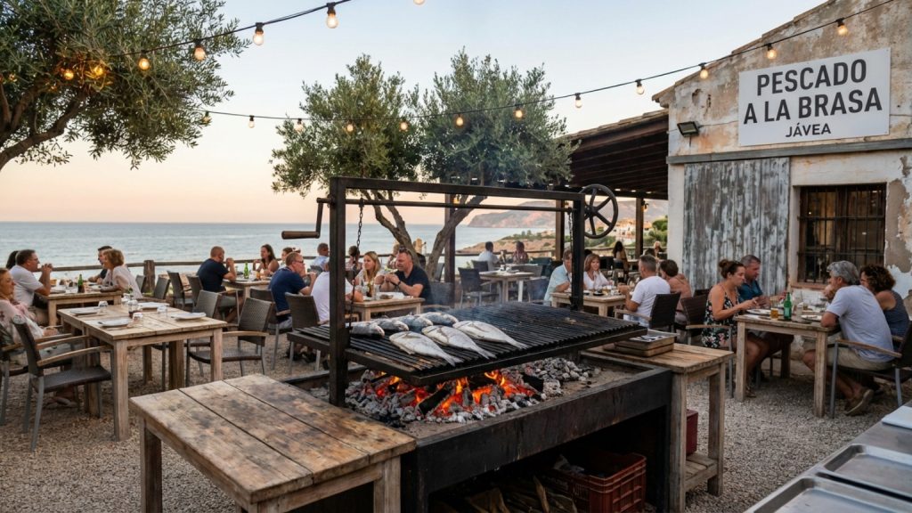 ¿Qué hace único a un restaurante de pescado a la brasa en Jávea?