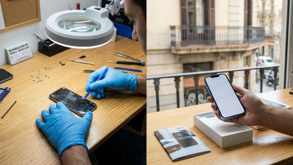 ¿Móvil averiado en Barcelona? ¡Decide si reparar o renovar!