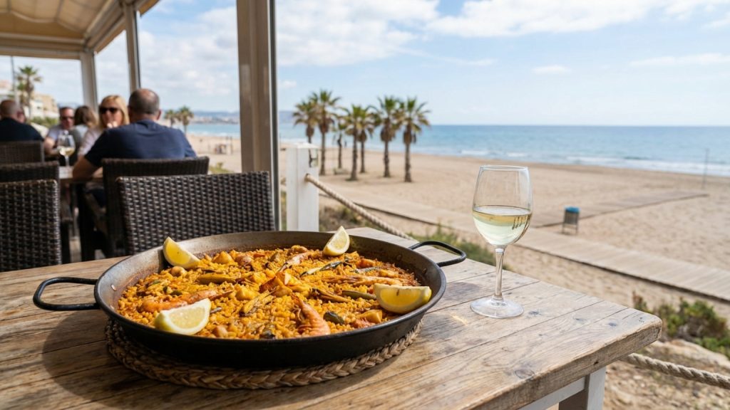 ¿Buscas la paella perfecta con vistas al mar en Arenales del Sol?