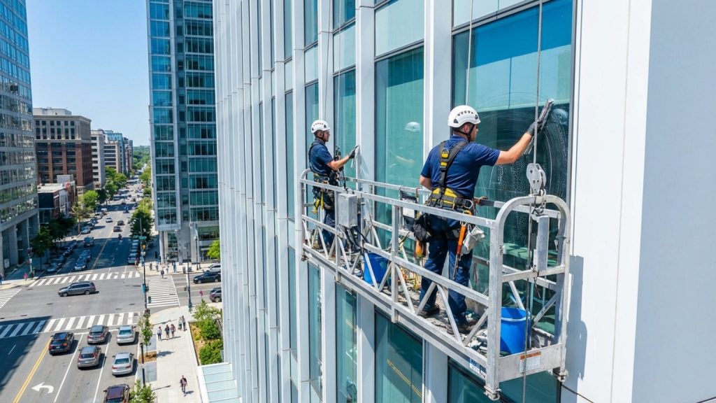 ¿Cómo Garantizar una Limpieza en Alturas Segura y Eficaz para tu Edificio?