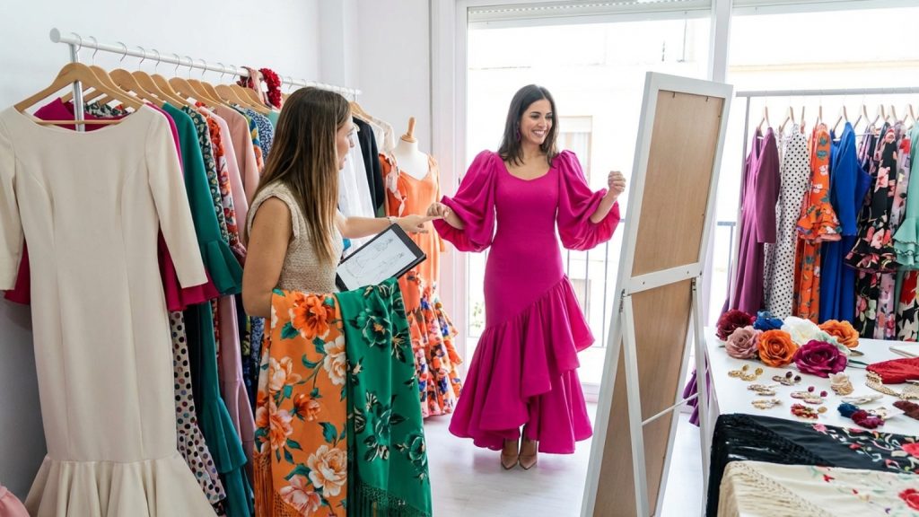 ¿Cómo elegir el traje de flamenca mujer perfecto para deslumbrar en la feria?