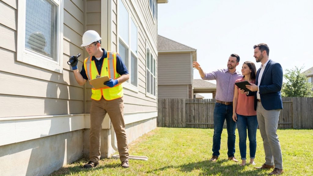 What is a property inspection and why is it important for buyers?