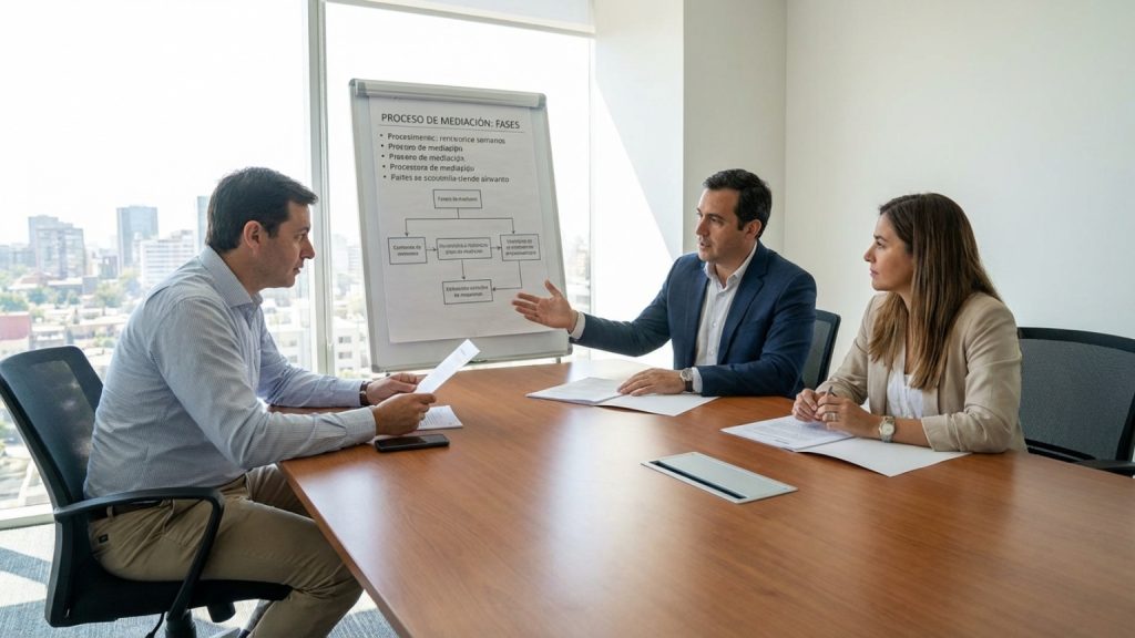¿Qué es el proceso de mediación y cuáles son sus fases?