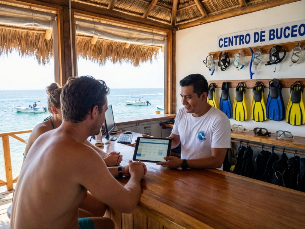 Gestiona tus reservas de buceo con facilidad