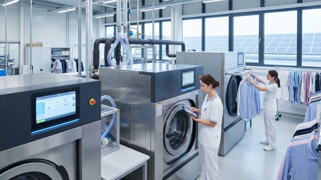 ¿Qué es la maquinaria industrial de última generación para el cuidado de la ropa?