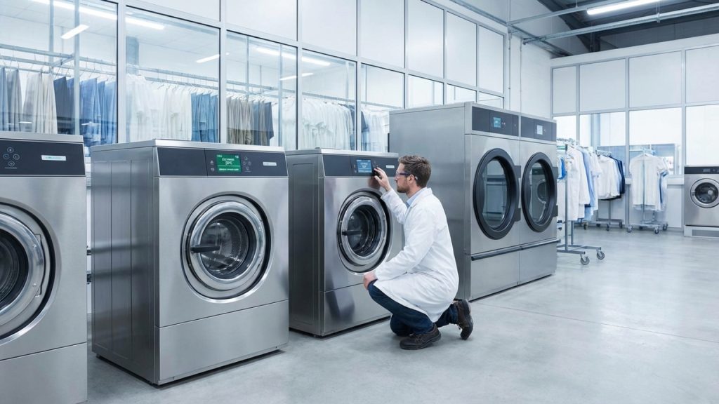 ¿Qué es la maquinaria industrial de última generación para el cuidado de la ropa y el ahorro energético?
