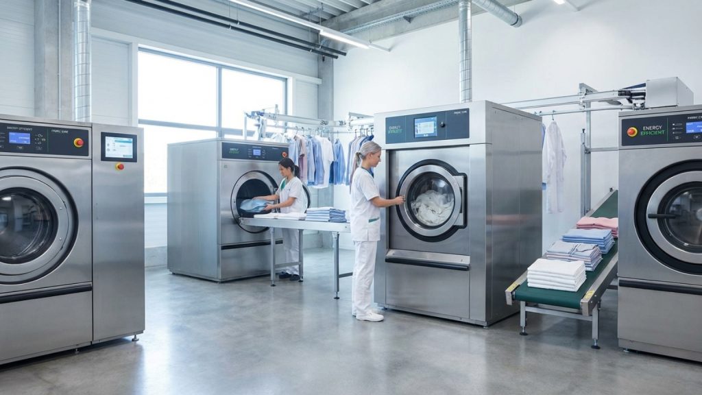 ¿Qué es la maquinaria industrial de última generación para el cuidado de la ropa?