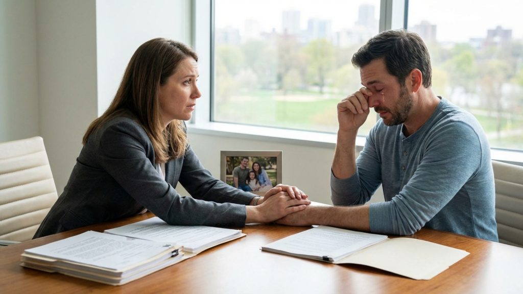 ¿Cómo el ponerse en el lugar del cliente ayuda a evitar traumas en problemas familiares jurídicos?