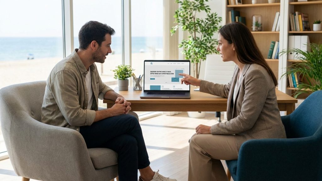 ¿Qué significa que la web del la empresa se esté realizando?