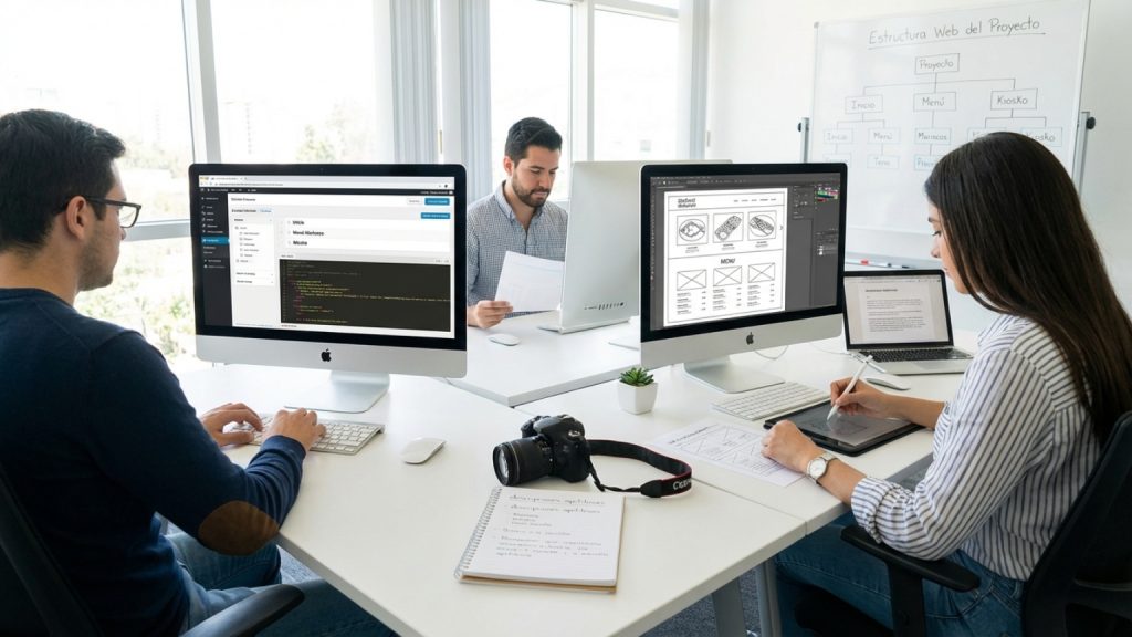 ¿Qué implica que se esté realizando la web de un proyecto?