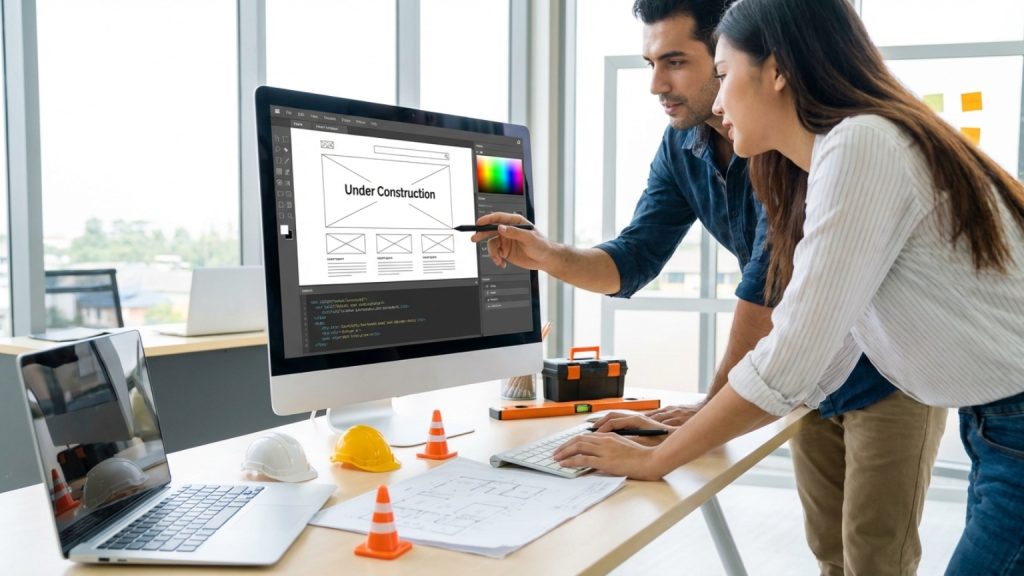 ¿Qué significa cuando se está realizando la web?