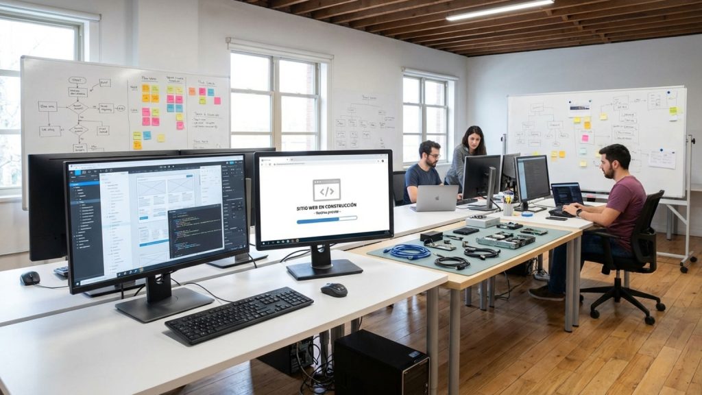 ¿Qué significa que se está realizando la web de un sitio?