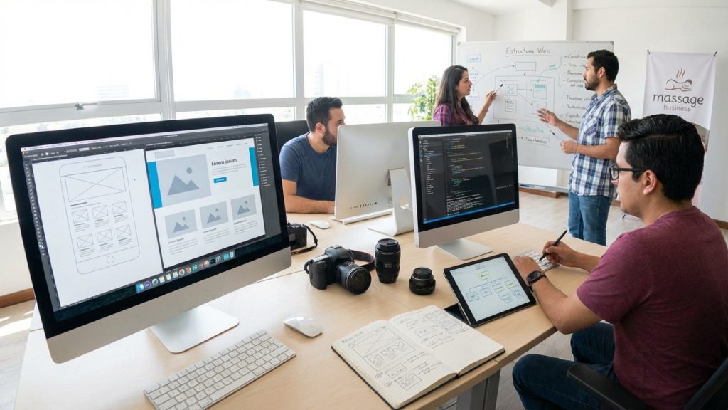 ¿Qué significa 'se esta realizando la web'?