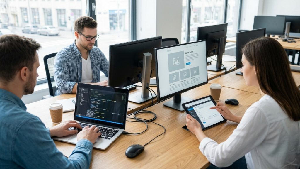 ¿Qué significa cuando se está realizando la web?