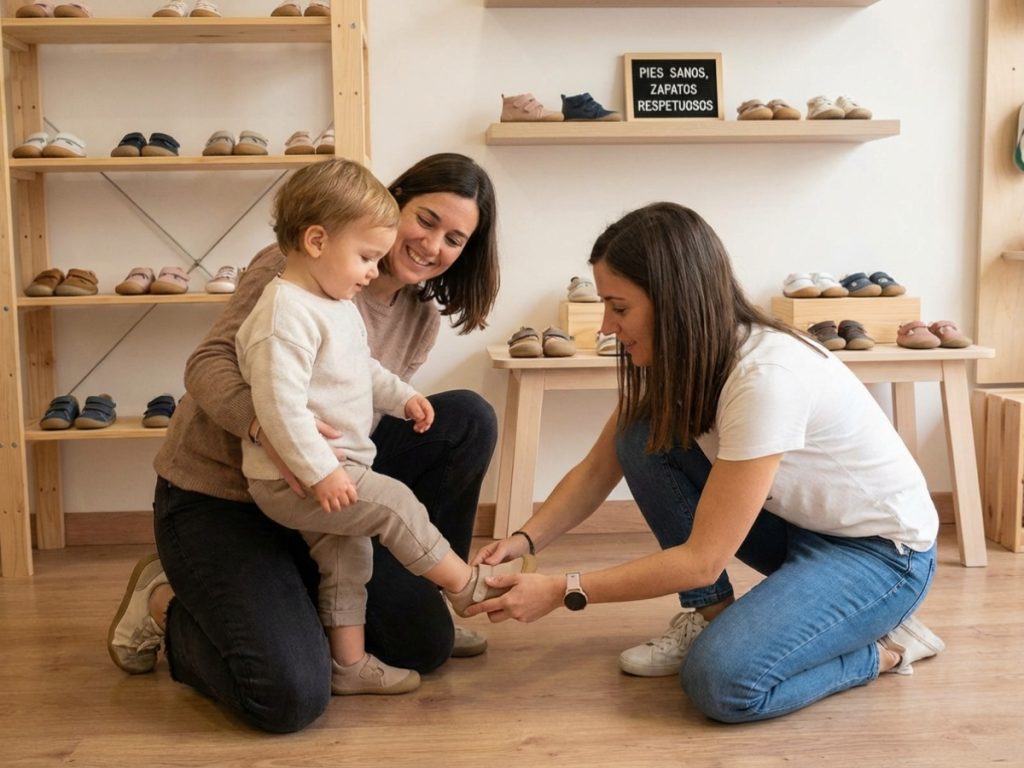 Calzado infantil que respeta el desarrollo del pie