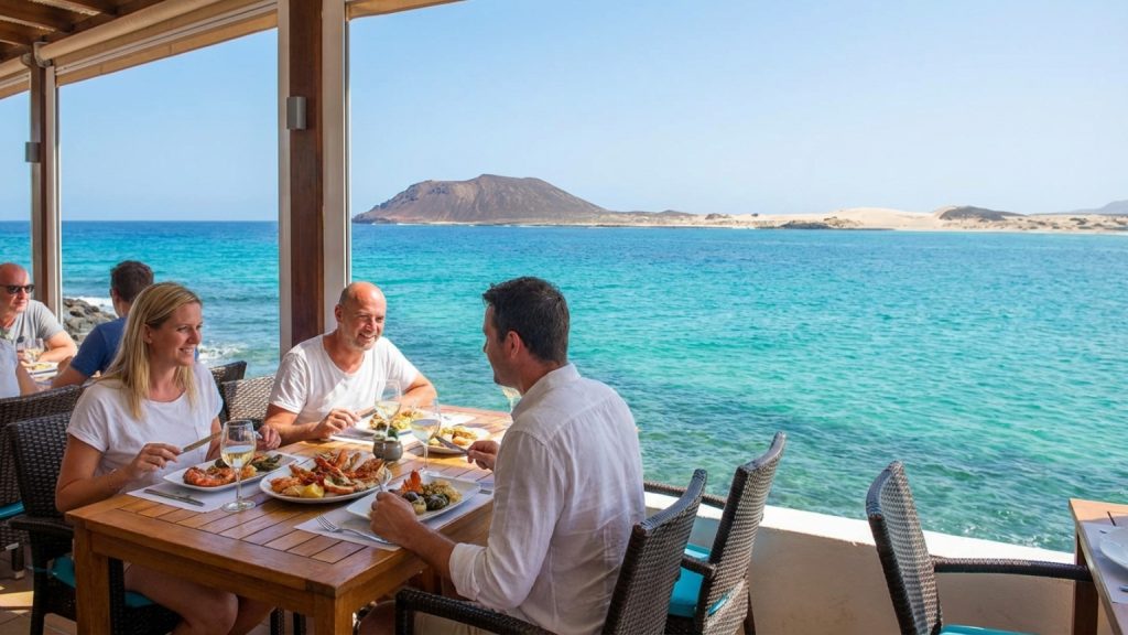 ¿Qué hace especial a un restaurante con vistas al mar en Corralejo?