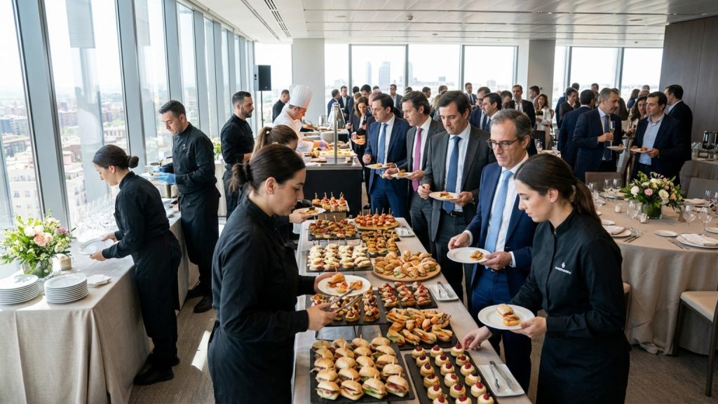 ¿Qué es el catering empresarial para eventos en Madrid y cómo funciona?