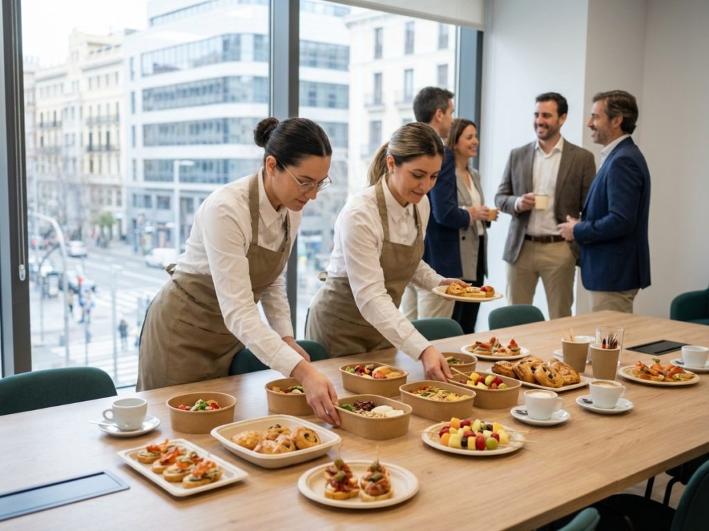 Servicio de catering a domicilio para empresas en España