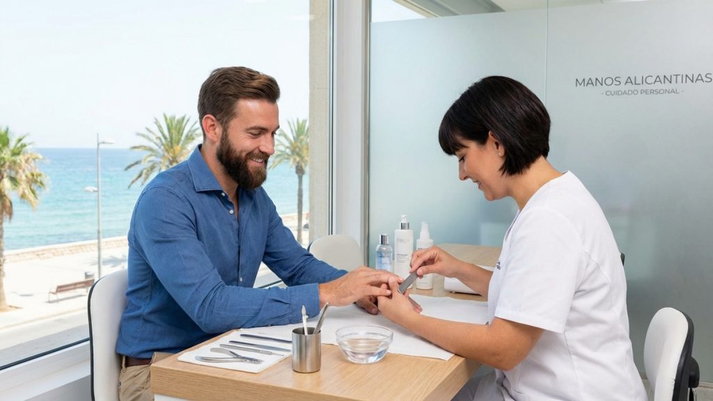 ¿Qué es la manicura masculina y por qué buscarla en Alicante?