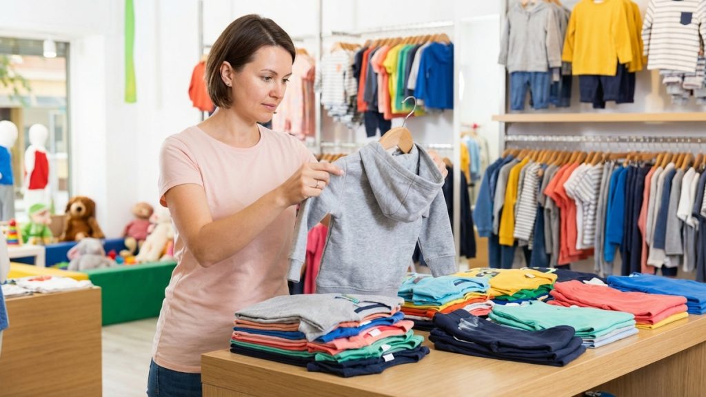 ¿Qué debemos considerar al elegir ropa de niños?