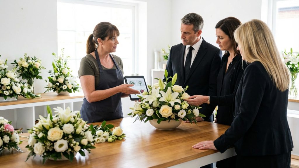 ¿Cómo elegir centros de flores para funerales con respeto y cariño?
