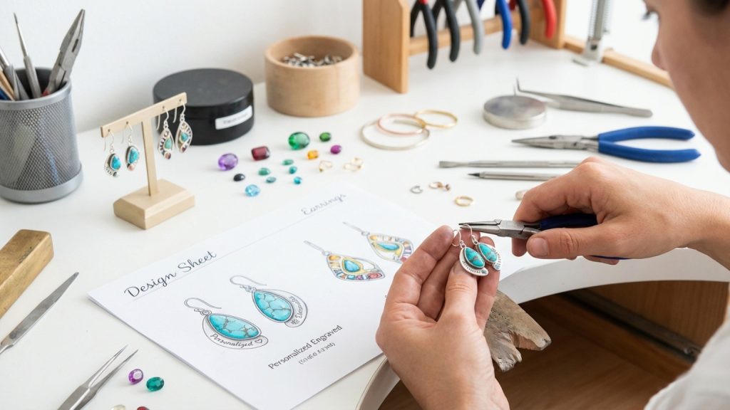 ¿Qué son los pendientes personalizados y cómo puedes crear los tuyos?