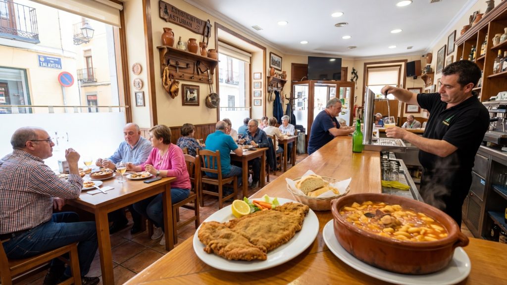 ¿Qué hace auténtico a un restaurante asturiano en Talavera?