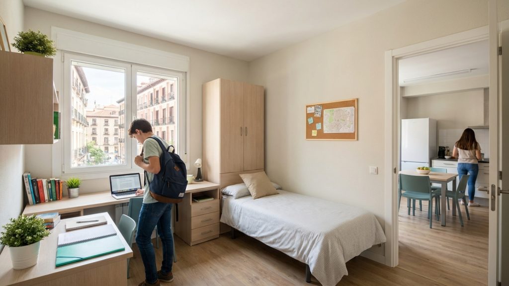 ¿Qué buscar al elegir habitaciones para estudiantes en Madrid?