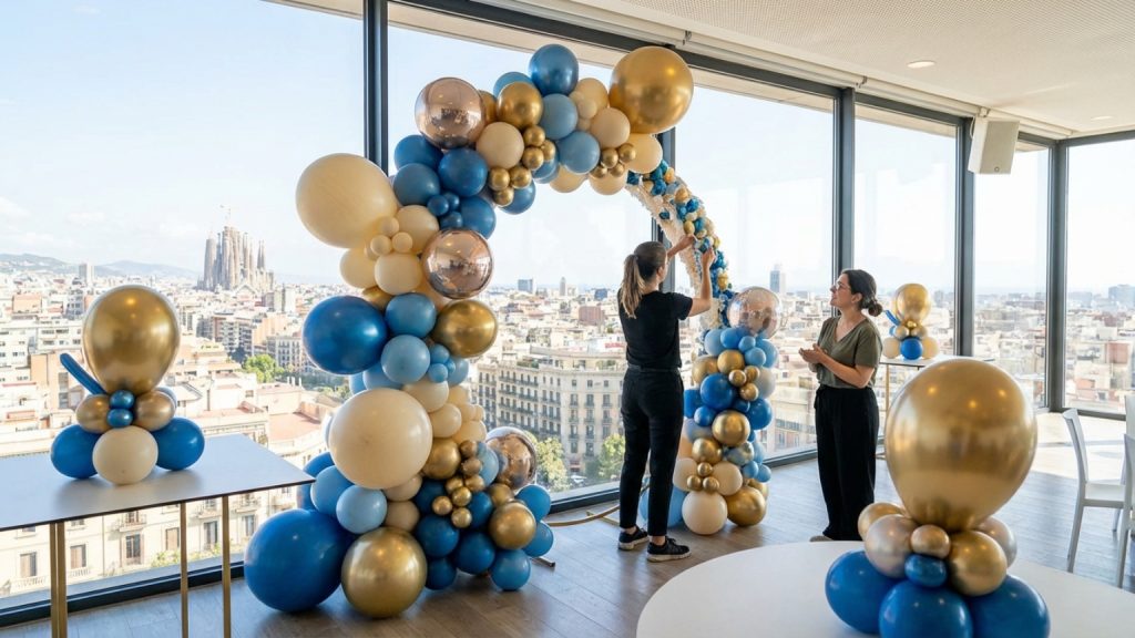 ¿Qué son los arreglos de globos en Barcelona y para qué sirven?