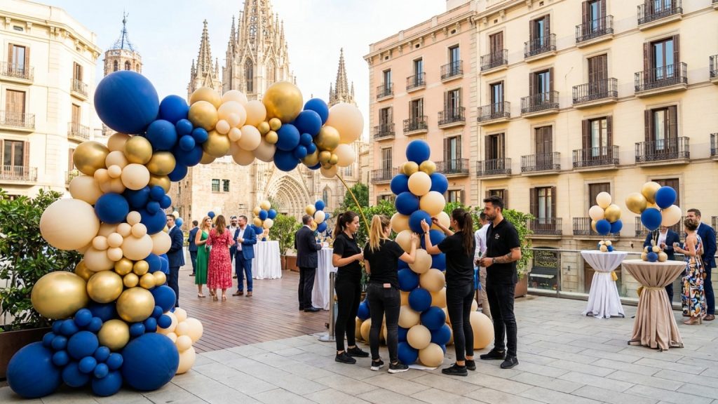 ¿Qué son los arreglos de globos y cómo transforman un evento en Barcelona?