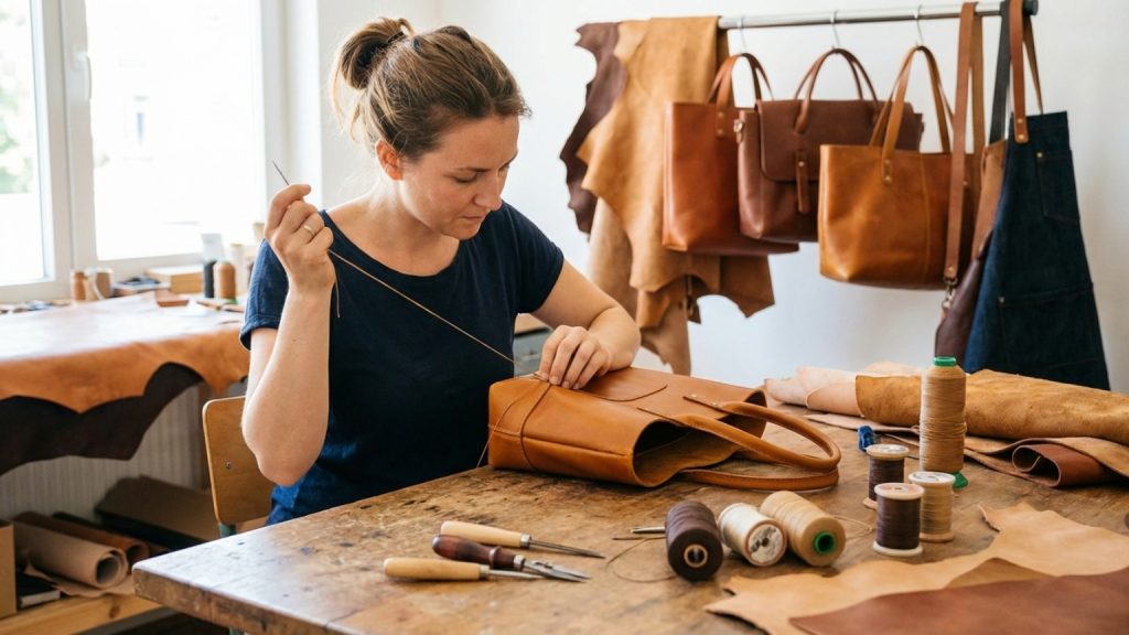 ¿Cuál es la diferencia de un bolso de cuero artesanal para la mujer?