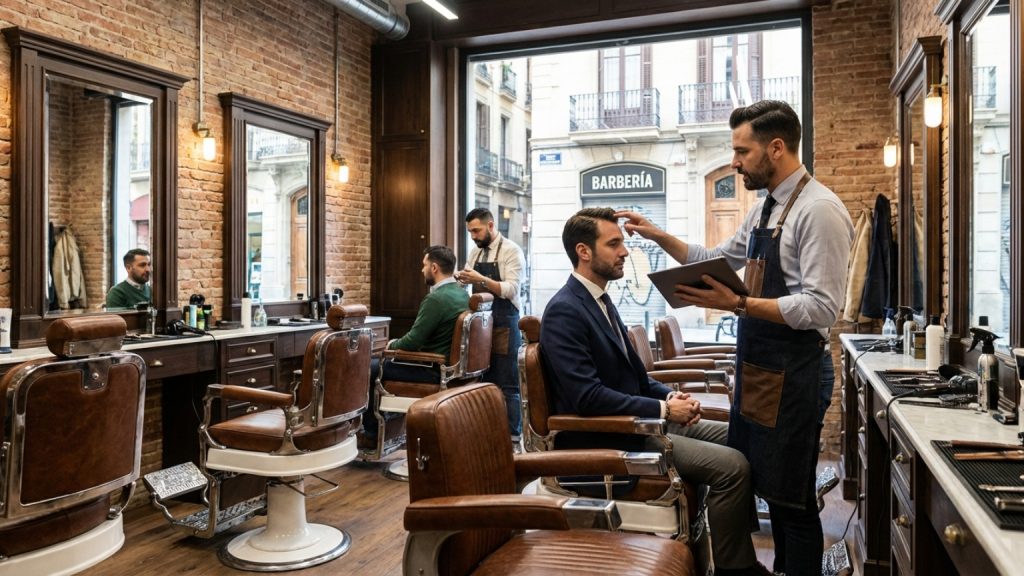 ¿Qué define a una barbería premium en Barcelona?