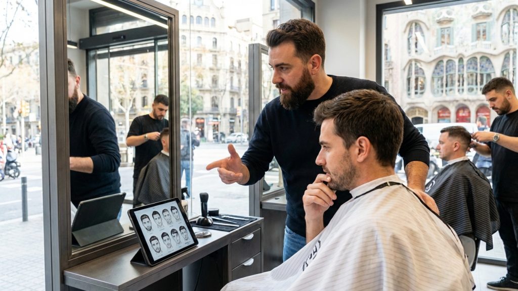 ¿Cómo elegir el corte de cabello para hombre ideal en Barcelona?