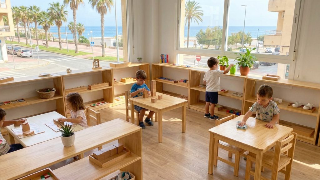 ¿Qué es una guardería Montessori y cómo funciona en Aguadulce?