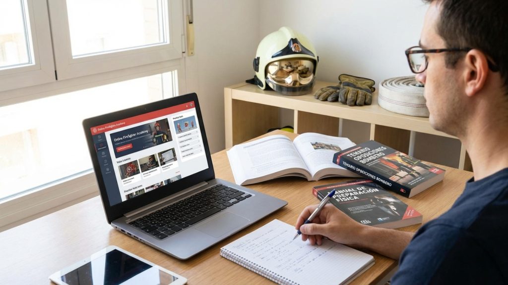 ¿Qué es la preparación online para ser bombero y cómo funciona?