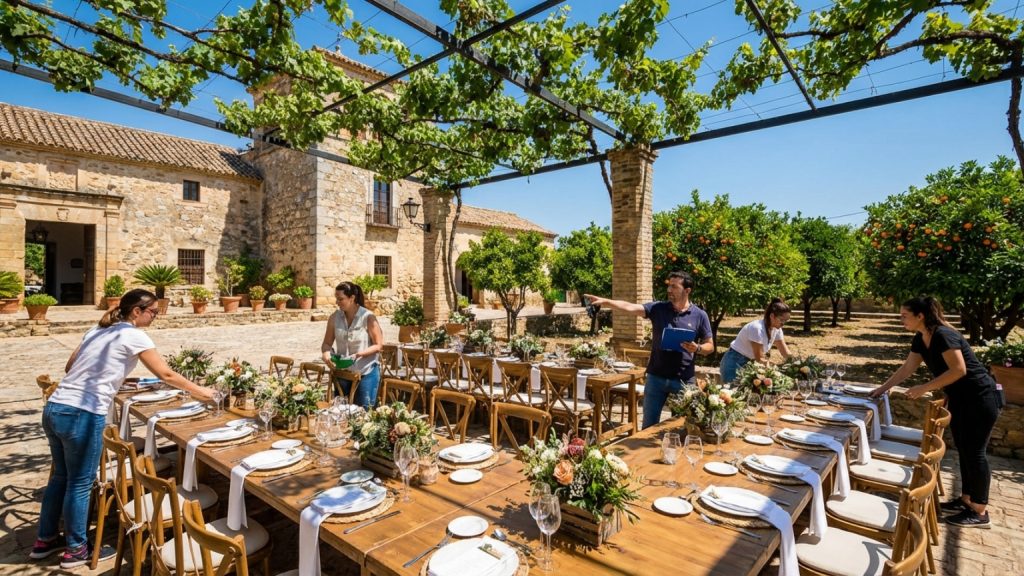 ¿Cómo organizar eventos en una casa rural en Palma del Río?