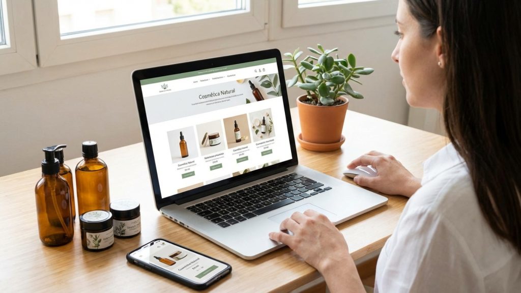 ¿Qué es la venta de cosmética natural online y cómo funciona?