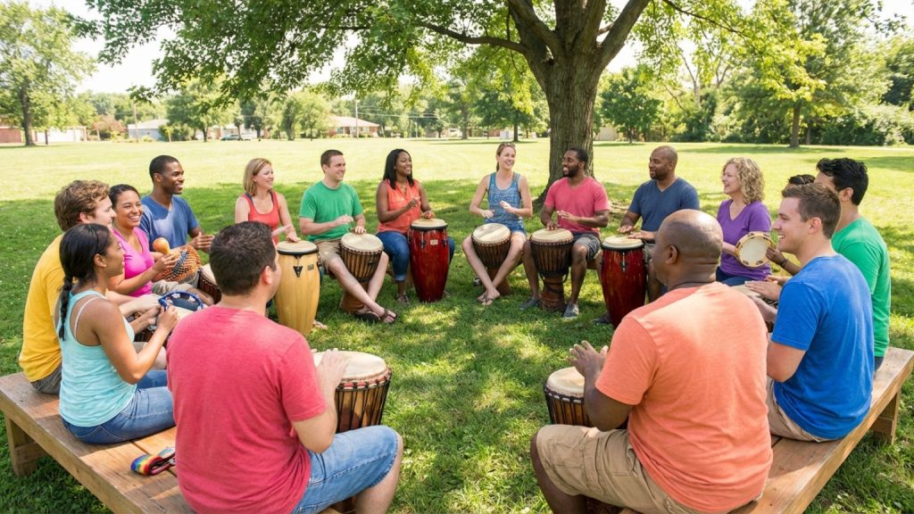 ¿Qué son los círculos de percusión y cómo te benefician?