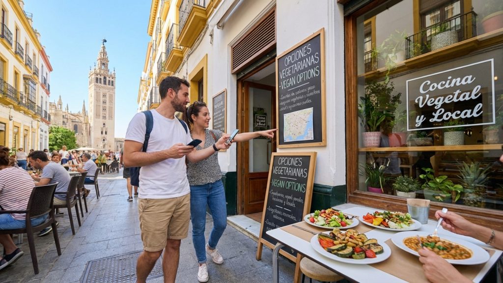 ¿Cómo encontrar opciones para comer vegetariano en Sevilla?