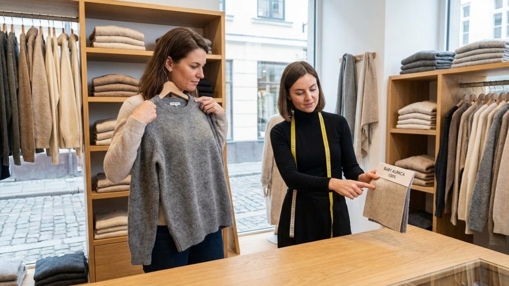 What is essential to know before buying alpaca clothing?